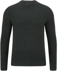 Paul James Knitwear - Heavyweight Cotton Clark Fisherman Rib Knit Jumper - Lyst
