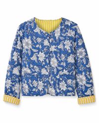 Yumi' - Floral Reversible Cotton Quilted Jacket - Lyst
