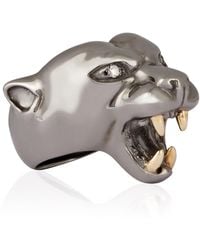 Strange Fruit - Panther Ring Rhodium - Lyst