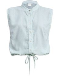 REISTOR - Button-Down Shirt With Waist Drawstring - Lyst