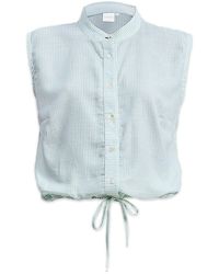 REISTOR - Button-Down Shirt With Waist Drawstring - Lyst
