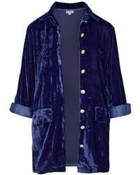 At Last - Bonnie Silk Velvet Shirt/Jacket - Lyst