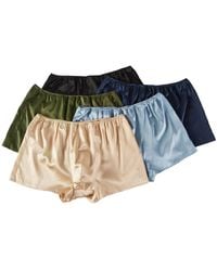 Soft Strokes Silk - Set Of Five Pure Mulberry Silk Trunks - Lyst