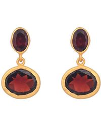Opium Jewels - Shakti Droplet Stud Earrings - Lyst