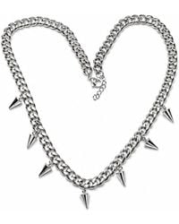 Jagged Halo Jewelry - Fallon Spike Pendant Necklace Stainless Steel - Lyst
