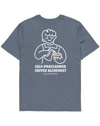 Anchor and Crew - Heather Gustatory Coffee Alchemist Organic Cotton Embroidered T-Shirt - Lyst