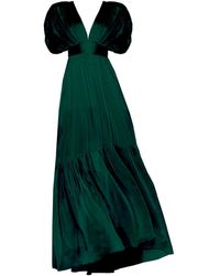 Angelika Jozefczyk - Lerena Chiffon Evening Gown Emerald - Lyst