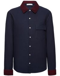 Seren London - Knit Collar Shirt - Lyst