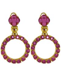 Vickisarge - The Small Hoop Earrings - Lyst