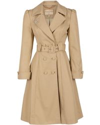 Santinni - Neutrals Bergman Cotton Gaberdine Dress Trench Coat - Lyst