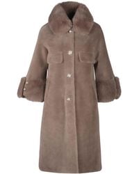 Santinni - Hayworth Wool & Faux Fur Coat - Lyst