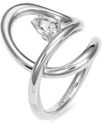 Meulien - Flowing Waterdrop Solitaire Ring - Lyst