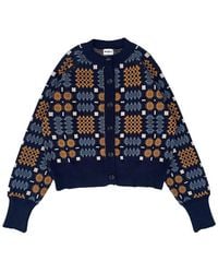 Mabli - Carthen Neat Cotton Cardigan - Lyst
