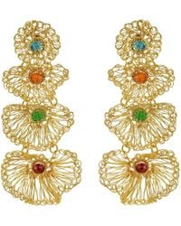 Lavish by Tricia Milaneze - Shells Cascade Handmade Crochet Earrings - Lyst