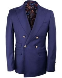 DAVID WEJ - Aldo Double Breasted Peak Lapel Blazer – - Lyst