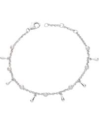 Lucy Quartermaine - Solid Sterling Royal Pearl Drop Bracelet - Lyst