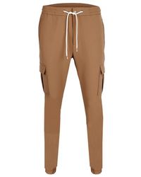 DAVID WEJ - Drawstring Trousers With Cargo Pockets – - Lyst