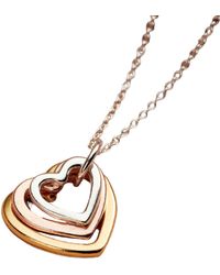 Posh Totty Designs - Mixed Gold Family Heart Necklace - Lyst