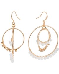 Saachi - Beaded Multi Hoop Earrings - Lyst