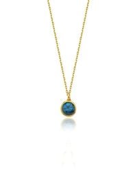 LINYA JEWELLERY - Cosmic Chain Zodiac Necklace Birthstone - Lyst