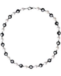 WHYAT - Hand-Painted Pool-Ball Pearl Necklace - Lyst