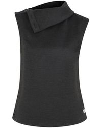 NAZLI CEREN - Geena Sleevess Roll-Neck Top - Lyst