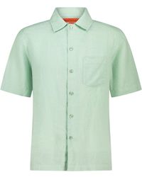 Maison Tangerine - Mint Linen Short Sleeve Shirt For - Lyst