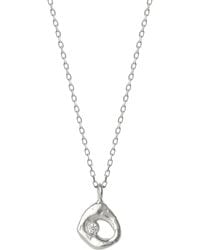 Spero London - Dripping Molten Natural Textured Sterling Authentic Pendant Necklace - Lyst