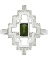 Zoe & Morgan - Munay Ring Silver Chrome Diopside - Lyst
