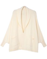 Saachi - Open Front Oversize Ivory Cardigan - Lyst