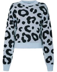 SVETA Milano - Denver Light/ Leopard-Jacquard Jumper - Lyst