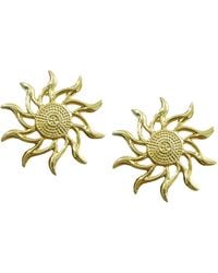 Maison De Gala - Sunburst Statement Stud Earrings - Lyst