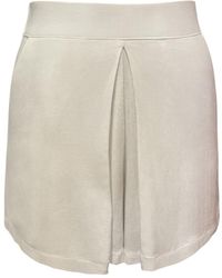 carlton jones - Viscose Linene Pleated Skort - Lyst