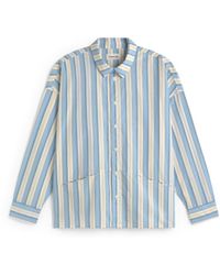 Thinking Mu - Jim Striped Poplin Shirt - Lyst