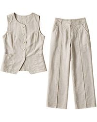 Mimhi Maison - Neutrals Sienna Set – Linen & Cotton Blend - Lyst