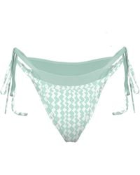 Blackbough Swim - Gemini Double-Layer Cheeky Bottoms Peppermint Jacquard - Lyst