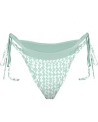 Blackbough Swim - Gemini Double-Layer Cheeky Bottoms Peppermint Jacquard - Lyst