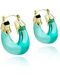 Michael Nash Jewelry - Winslow Transparent Resin And Hoop Earrings - Lyst