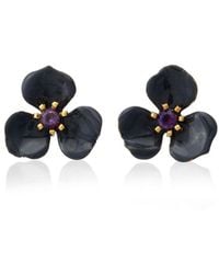 Milou Jewelry - Petal Flower Earrings - Lyst