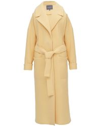 InAvati - Wool Coat With Patch Pockets - Lyst