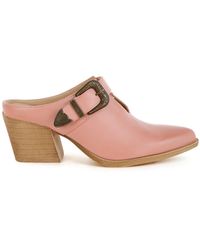 Rag & Co - Holler Carved Buckle Statement Mules - Lyst