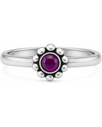 Unaloe - Sterling With Stone Ring – Symbolic, Nature-Inspired, Adjustable - Lyst