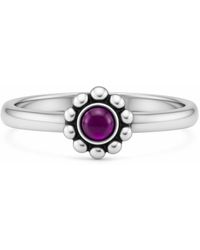 Unaloe - Sterling With Stone Ring – Symbolic, Nature-Inspired, Adjustable - Lyst