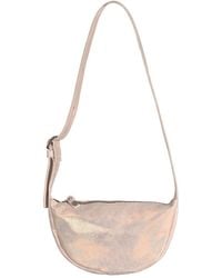 Owen Barry - Neutrals Leather Sling Bag Nude Mettalic - Lyst