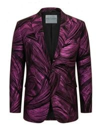 Ron Tomson - Cascading Peak Lapel Tuxedo Jacket - Lyst