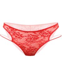 MONIQUE MORIN LINGERIE - Amphitrite Low Rise Cheeky Panty Fire - Lyst