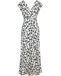 Alie Street London - / Neutrals Sophia Maxi Dress In Monochrome Print - Lyst