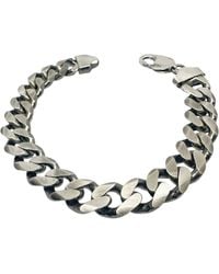 Tg-Jewellery by Tamara Gervasio - Satin & Oxidised Curb Chain Bracelet - Lyst