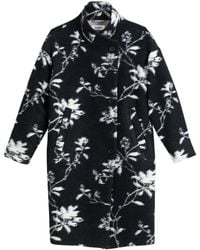 Louche - Donalda Power Bloom Funnel Neck Coat - Lyst