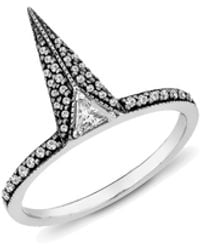 SALLY SKOUFIS - Urge Ring With Made Cz Diamond Stimulant - Lyst